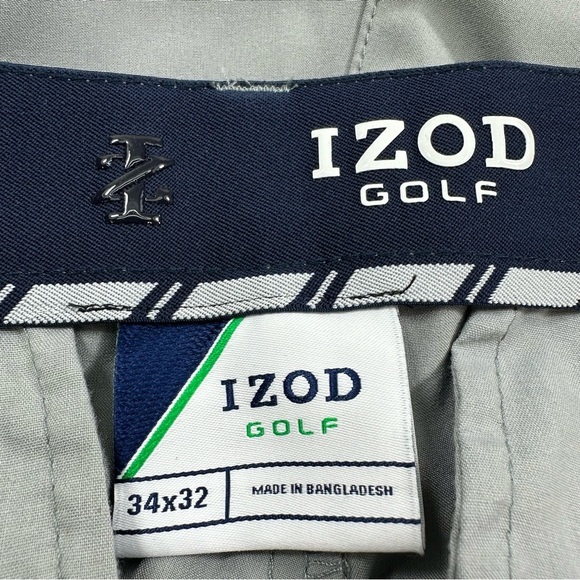IZOD Golf Men's Pants 34x32 Regular Fit Active Stretch 5-Pocket Design Wicking - Picture 3 of 8